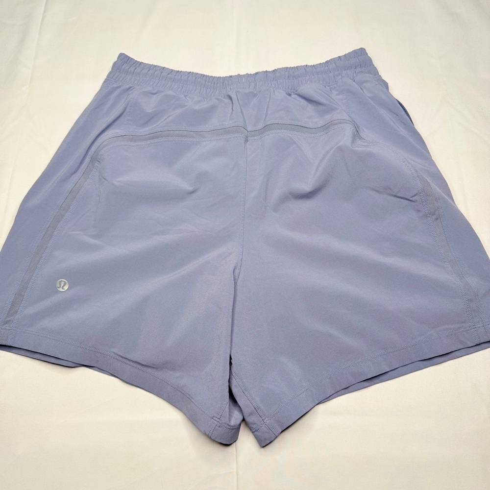 Lululemon Men’s Pace Breaker Shorts Lined 5” sz Medium Peri Purple Blue M7AUPS - Picture 2 of 6